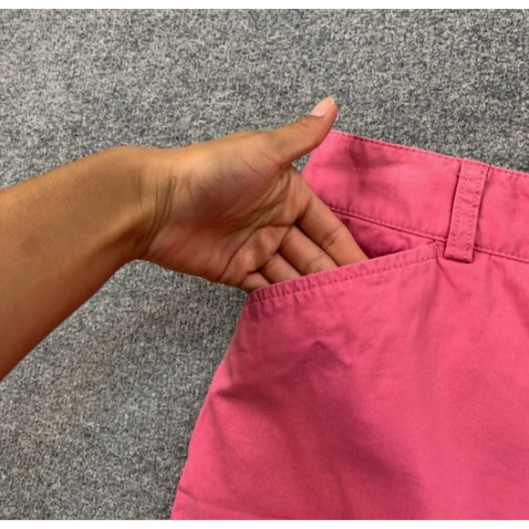 Eddie Bauer Shorts Womens 8 Punch Mercer Fit Mid Rise Stretch Pockets Chino - Picture 3 of 11